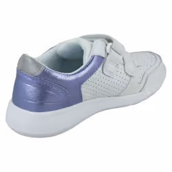Girls Clarks Casual Trainers Scape Shell - White Leather - UK Size 1.5F - EU Size 33.5 - US Size 2M - White, UK 1.5 Child