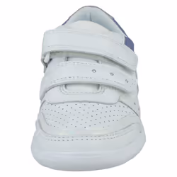 Girls Clarks Casual Trainers Scape Shell - White Leather - UK Size 1.5F - EU Size 33.5 - US Size 2M - White, UK 12.5 Child