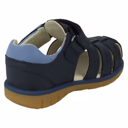 Boys Clarks Hook & Loop Strap Fisherman Sandals Roam Bay - Navy, UK 5 Infant