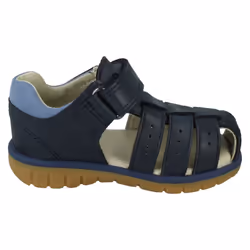 Boys Clarks Hook & Loop Strap Fisherman Sandals Roam Bay - Navy, UK 6 Infant
