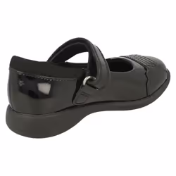 Girls Clarks Rainbow Detailed School Shoes Etch Beam - Black, UK 12.5 Child