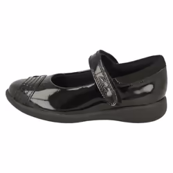 Girls Clarks Rainbow Detailed School Shoes Etch Beam - Black, UK 1.5 Child