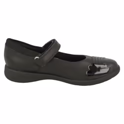 Girls Clarks Rainbow Detailed School Shoes Etch Beam - Black, UK 2.5 Child