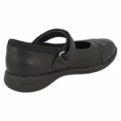 Girls Clarks Rainbow Detailed School Shoes Etch Beam - Black, UK 10 Child