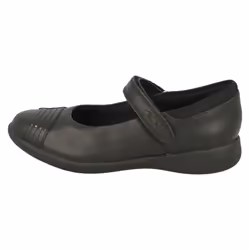 Girls Clarks Rainbow Detailed School Shoes Etch Beam - Black, UK 12.5 Child