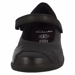 Girls Clarks Rainbow Detailed School Shoes Etch Beam - Black, UK 1 Child