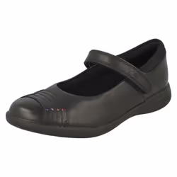 Girls Clarks Rainbow Detailed School Shoes Etch Beam - Black, UK 2.5 Child