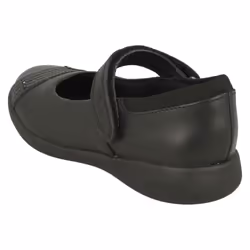 Girls Clarks Rainbow Detailed School Shoes Etch Beam - Black, UK 10 Child
