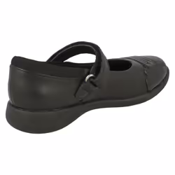 Girls Clarks Rainbow Detailed School Shoes Etch Beam - Black, UK 12 Child