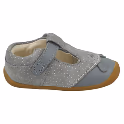 Girls Clarks Casual First Shoes Roamer Cub - Grey, UK 5.5 Infant