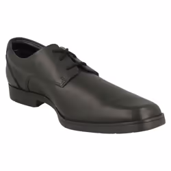 Boys Clarks Lace Up Formal Shoes Scala Edge Y - Black, UK 6 Child