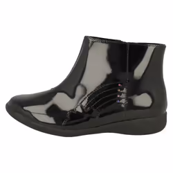 Girls Clarks Rainbow Detailed Ankle Boots Etch Glow - Black, UK 8.5 Child