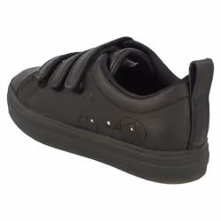 Boys Clarks Ant Detailed Light Up School Shoes Flare Bright K - Black, UK 10.5 Child