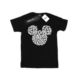 Disney Mens Mickey Mouse Head Of Hands T-Shirt - S, Black