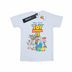 Disney Mens Toy Story 4 Crew T-Shirt - S, White
