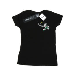 Disney Womens/Ladies Minnie Mouse Tennis Breast Print Cotton T-Shirt - S, Black