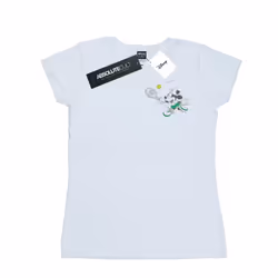 Disney Womens/Ladies Minnie Mouse Tennis Breast Print Cotton T-Shirt - XL, White