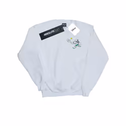 Disney Mens Minnie Mouse Tennis Breast Print Sweatshirt - XXL, White