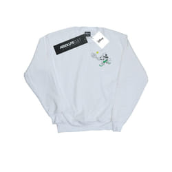 Disney Mens Minnie Mouse Tennis Breast Print Sweatshirt - XXL, White