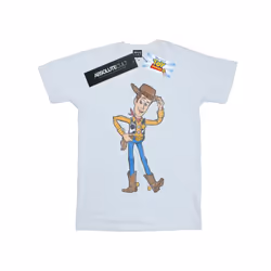 Disney Mens Toy Story 4 Sheriff Woody Pose T-Shirt - XXL, White