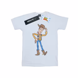 Disney Womens/Ladies Toy Story 4 Sheriff Woody Pose Cotton Boyfriend T-Shirt - L, White