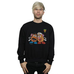 Disney Mens Toy Story 4 Mr And Mrs Potato Head Cotton Sweatshirt - 3XL, Black