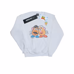 Disney Mens Toy Story 4 Mr And Mrs Potato Head Cotton Sweatshirt - S, White