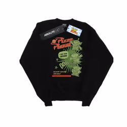 Disney Mens Toy Story 4 Pizza Planet Little Green Men Sweatshirt - XL, Black