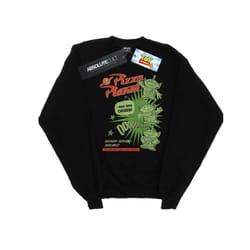 Disney Mens Toy Story 4 Pizza Planet Little Green Men Sweatshirt - XL, Black
