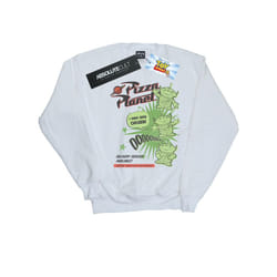 Disney Mens Toy Story 4 Pizza Planet Little Green Men Sweatshirt - M, White
