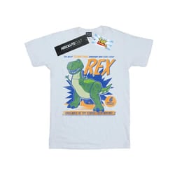 Disney Womens/Ladies Toy Story 4 Rex Terrifying Dinosaur Cotton Boyfriend T-Shirt - L, White