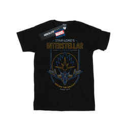 Marvel Womens/Ladies Guardians Of The Galaxy Interstellar Flights Cotton Boyfriend T-Shirt - S, Black