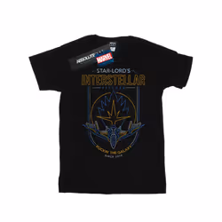 Marvel Womens/Ladies Guardians Of The Galaxy Interstellar Flights Cotton Boyfriend T-Shirt - XXL, Black