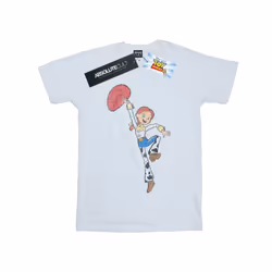 Disney Womens/Ladies Toy Story 4 Jessie Jump Pose Cotton Boyfriend T-Shirt - M, White