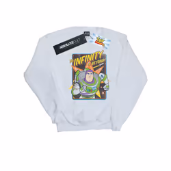 Disney Mens Toy Story 4 Buzz To Infinity Cotton Sweatshirt - S, White
