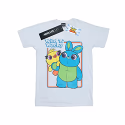Disney Mens Toy Story 4 Duck And Bunny Wild And Wacky T-Shirt - M, White
