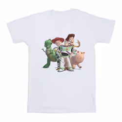 Disney Girls Toy Story 4 Group Cotton T-Shirt - 9-11 Years, White