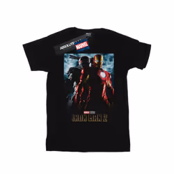 Marvel Studios Mens Iron Man 2 Poster T-Shirt - XXL, Black