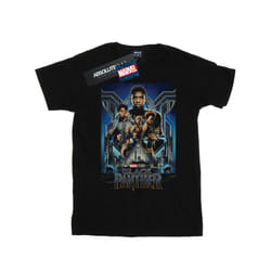 Marvel Studios Boys Black Panther Poster T-Shirt - 9-11 Years, Black