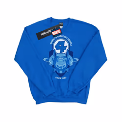 Marvel Mens Fantastic Four Fantasticar Sweatshirt - XXL, Royal Blue