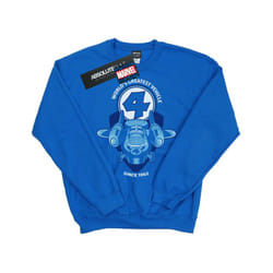 Marvel Mens Fantastic Four Fantasticar Sweatshirt - XXL, Royal Blue