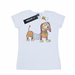 Disney Womens/Ladies Toy Story 4 Slinky Pose Cotton T-Shirt - XXL, White