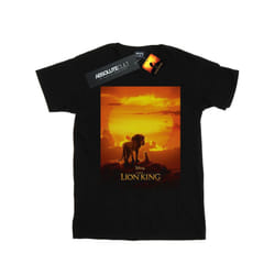 Disney Mens The Lion King Movie Sunset Poster T-Shirt - S, Black