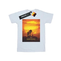 Disney Mens The Lion King Movie Sunset Poster T-Shirt - XXL, White
