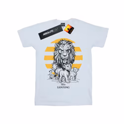 Disney Mens The Lion King Movie Group T-Shirt - M, White