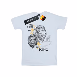 Disney Mens The Lion King Movie It's Good To Be King T-Shirt - M, White
