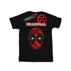 Marvel Mens Deadpool Camo Head T-Shirt - S, Black