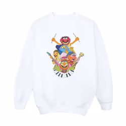 Disney Mens The Muppets Dr Teeth And The Electric Mayhem Sweatshirt - S, White
