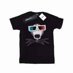 Disney Mens Nightmare Before Christmas Jack Skellington 3D Glasses T-Shirt - S, Black