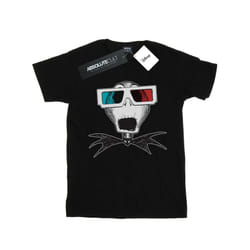 Disney Mens Nightmare Before Christmas Jack Skellington 3D Glasses T-Shirt - S, Black